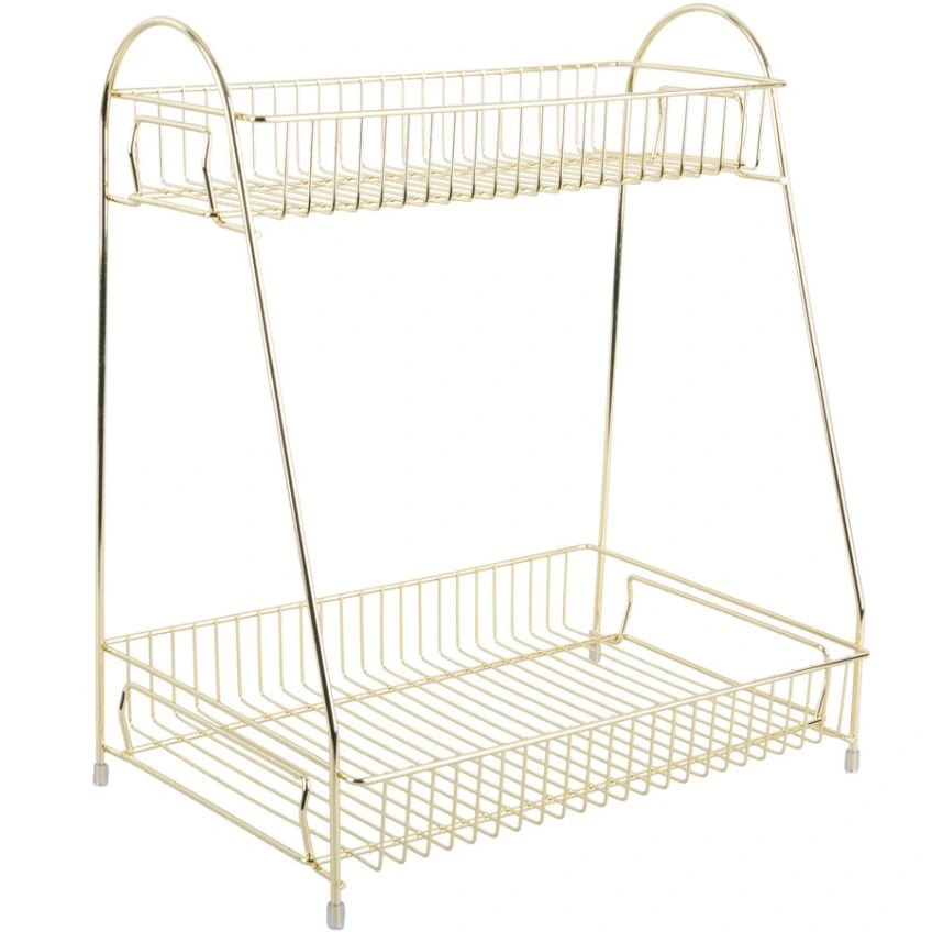 Present time Zlatý kovový kuchyňský stojan Stalios S