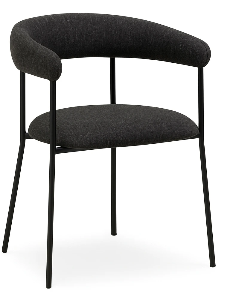 ​​​​​Dan-Form Černá jídelní židle DAN-FORM Plenti s černou podnoží