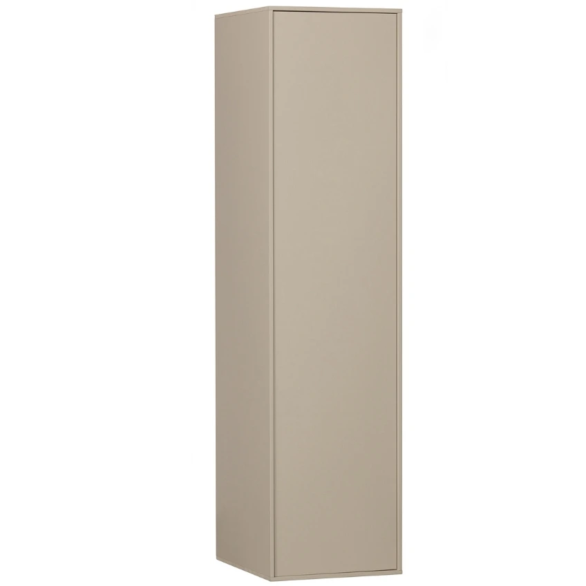 WOOOD Světle šedá borovicová šatní skříň Grau 200 x 50 cm