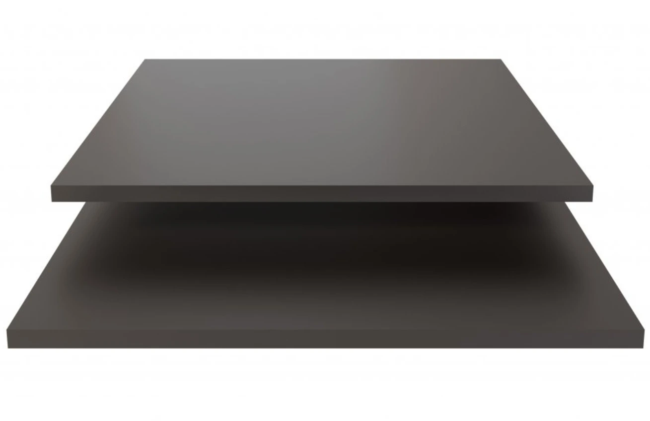 WOOOD Černé lakované police Grau 54 x 47 cm