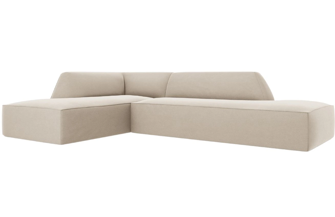 Micadoni Sametová rohová pohovka Ruby 273 cm