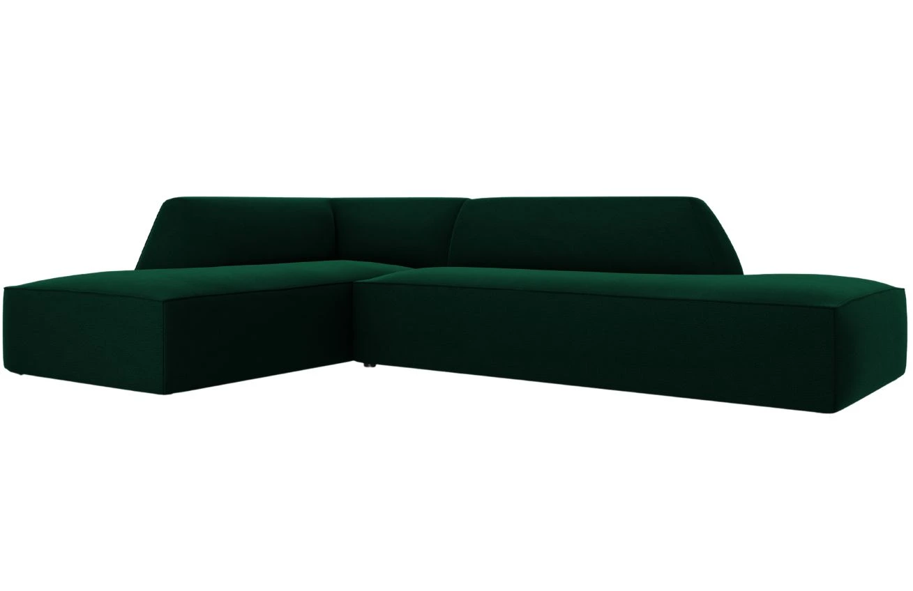 Micadoni Sametová rohová pohovka Ruby 273 cm