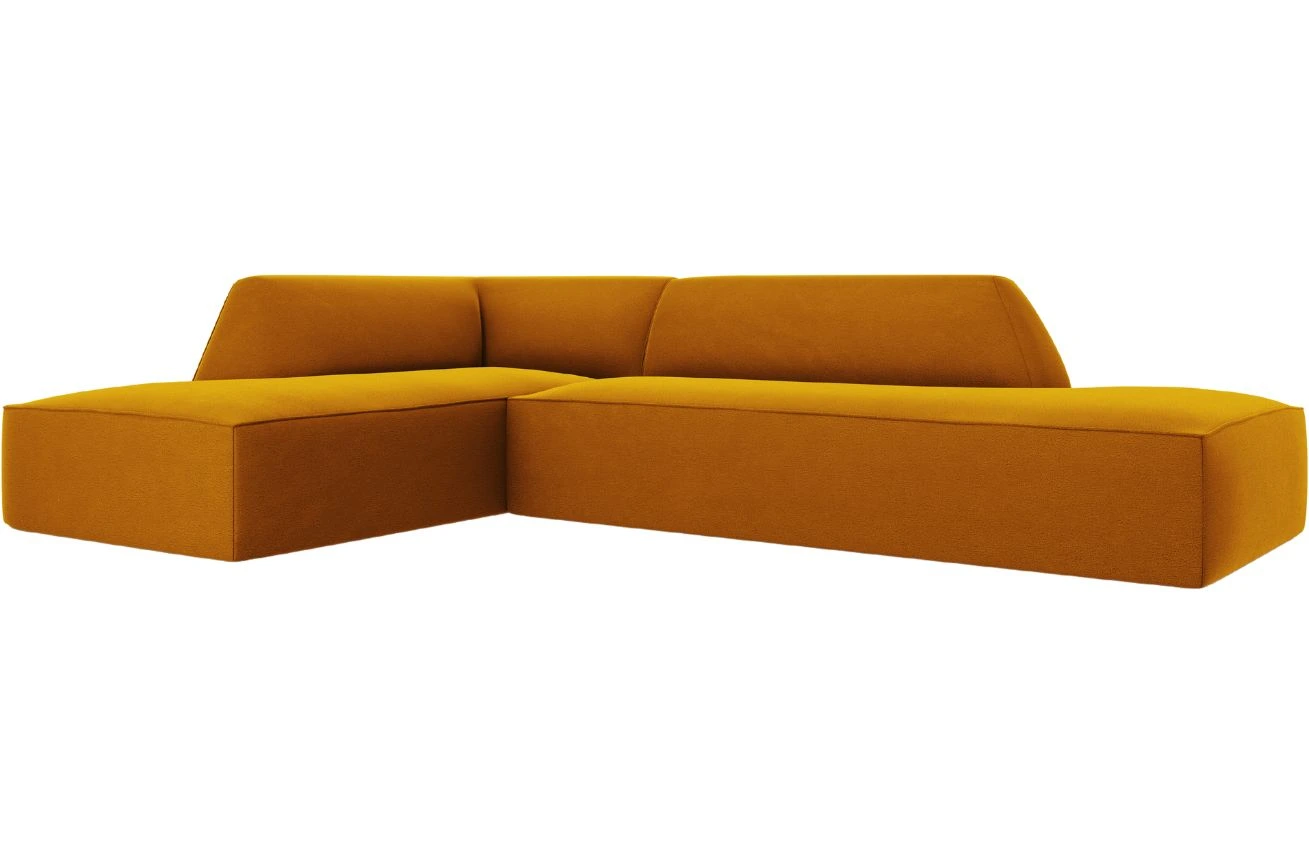 Micadoni Sametová rohová pohovka Ruby 273 cm