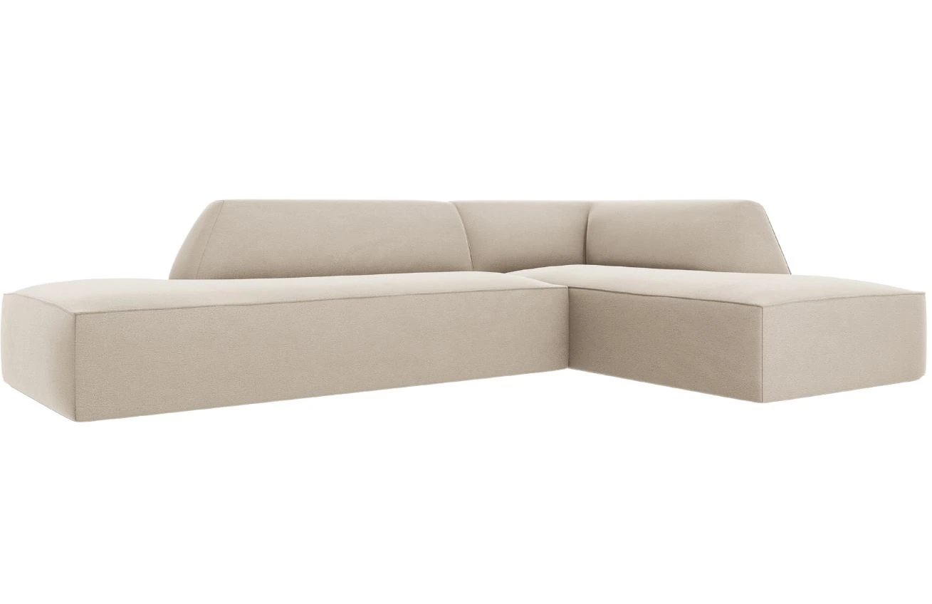 Micadoni Sametová rohová pohovka Ruby 273 cm