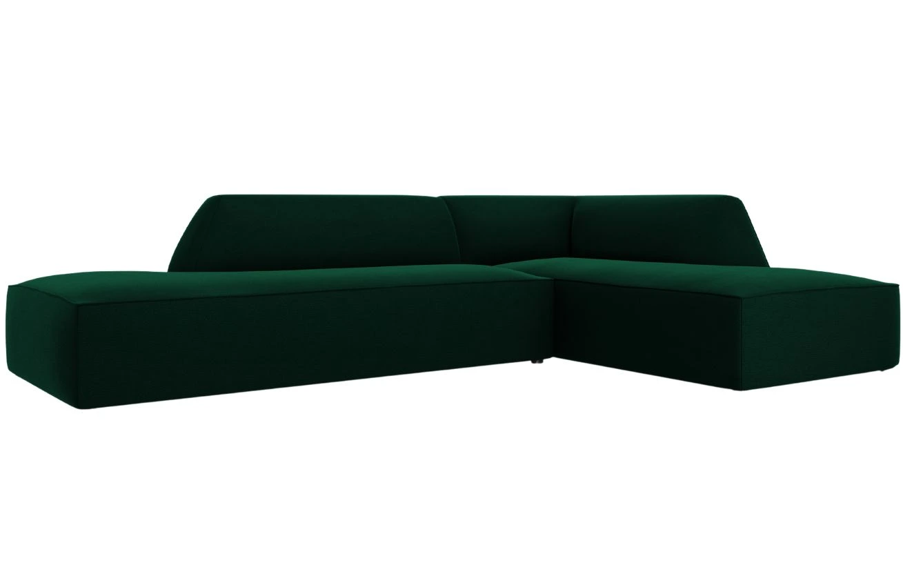 Micadoni Sametová rohová pohovka Ruby 273 cm