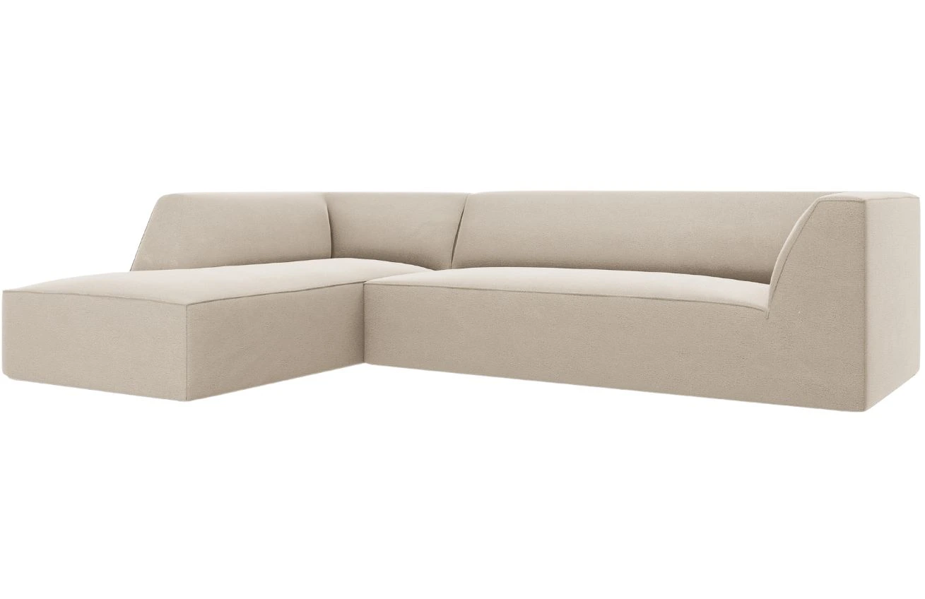 Micadoni Sametová rohová pohovka Ruby 273 cm