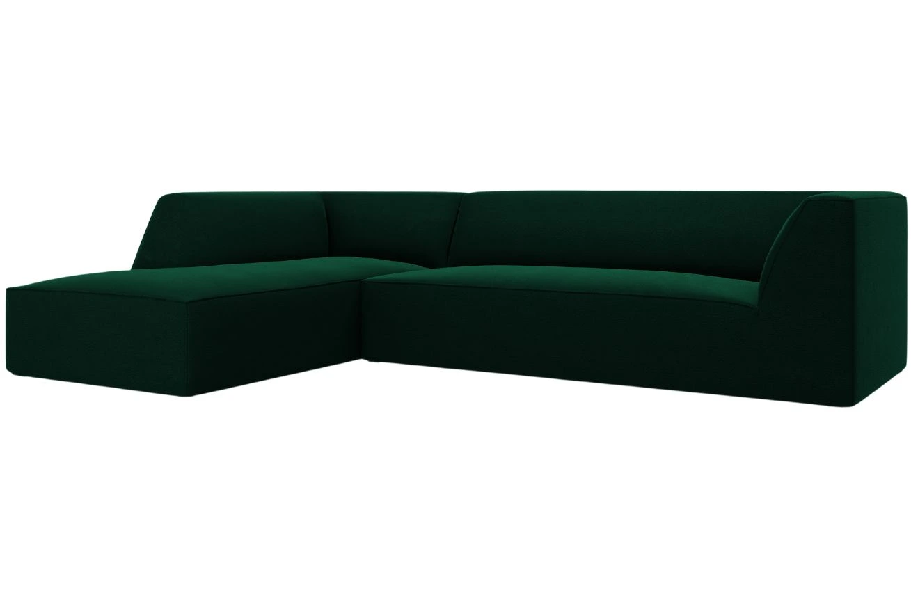 Micadoni Sametová rohová pohovka Ruby 273 cm