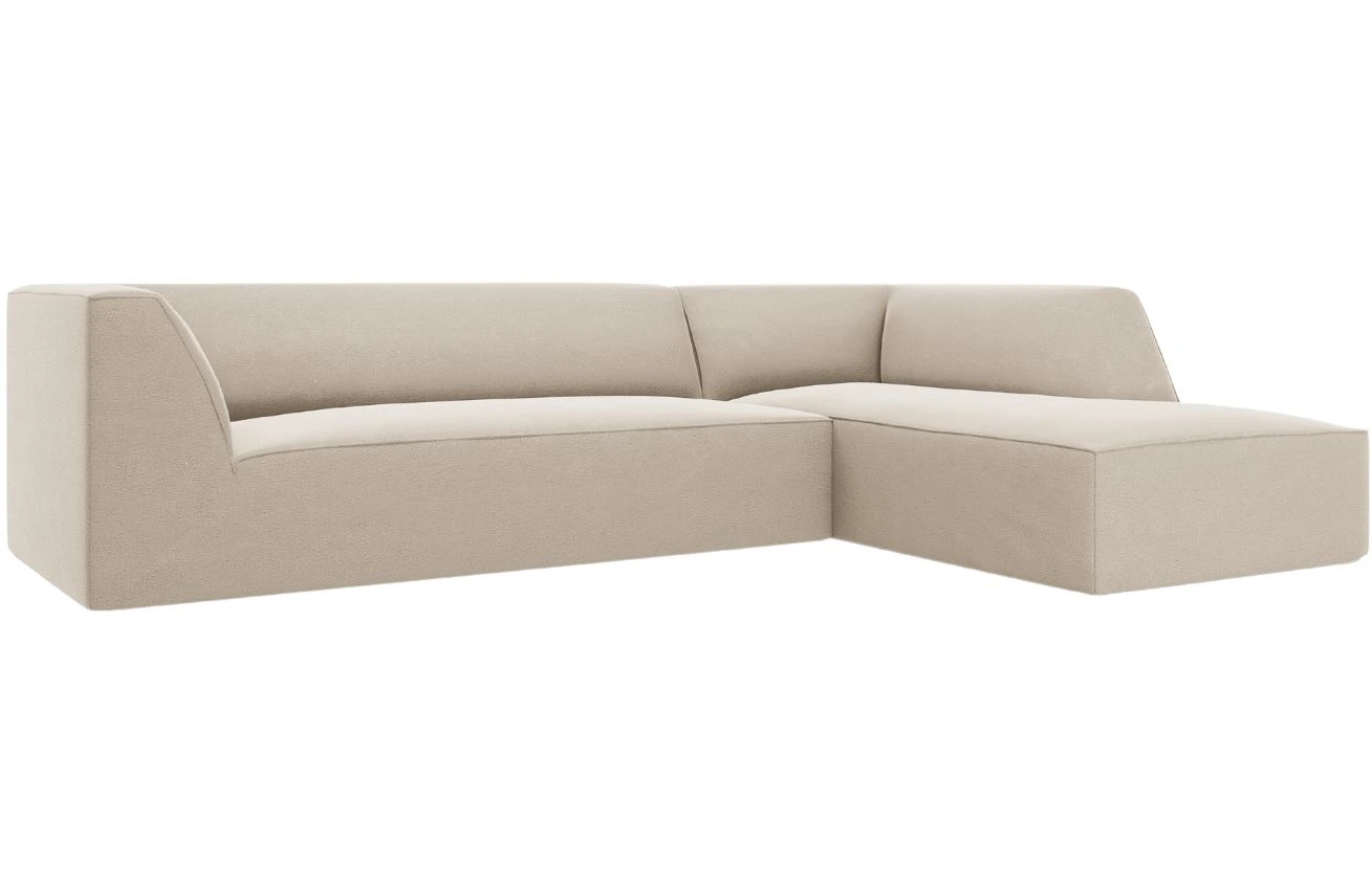 Micadoni Sametová rohová pohovka Ruby 273 cm