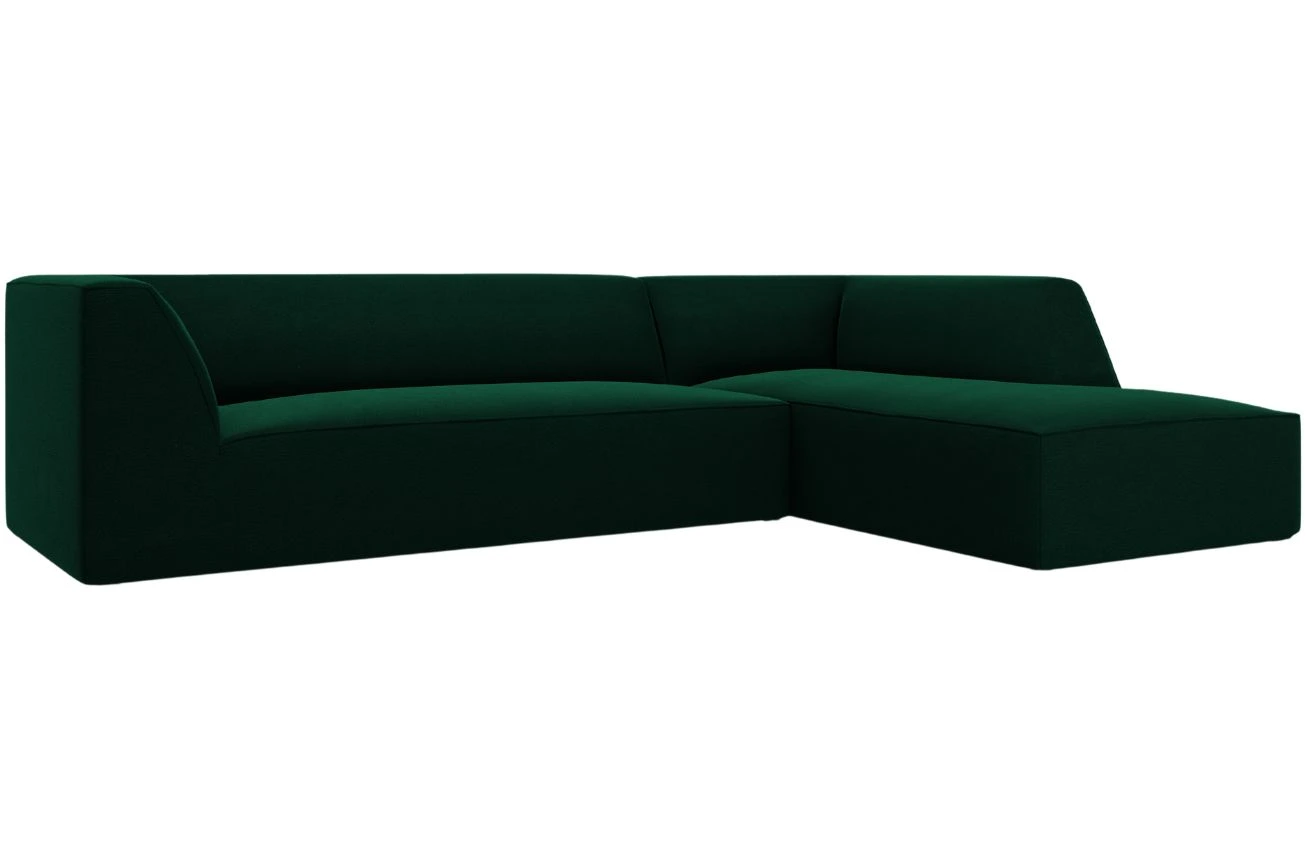 Micadoni Sametová rohová pohovka Ruby 273 cm