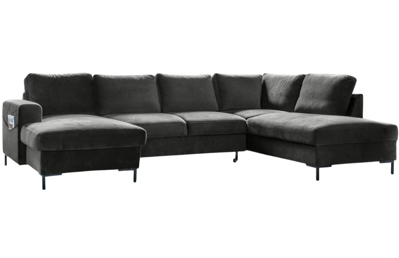 Miuform Sametová rozkládací pohovka Lofty Lilly 303 cm