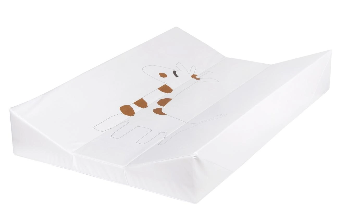 Bílá omyvatelná přebalovací podložka Quax Giraffe 67 x 44 cm