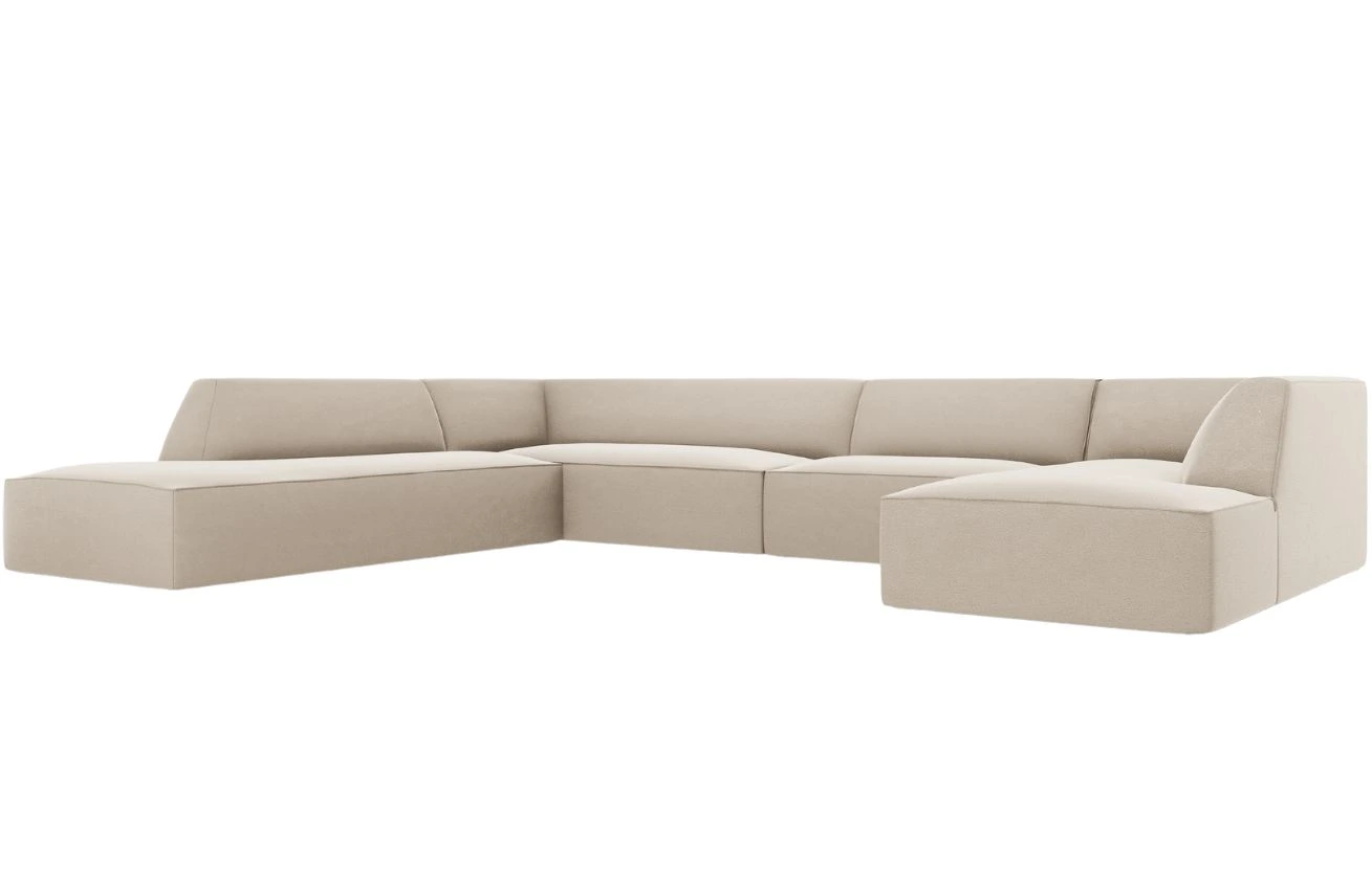 Micadoni Sametová rohová pohovka Ruby 366 cm