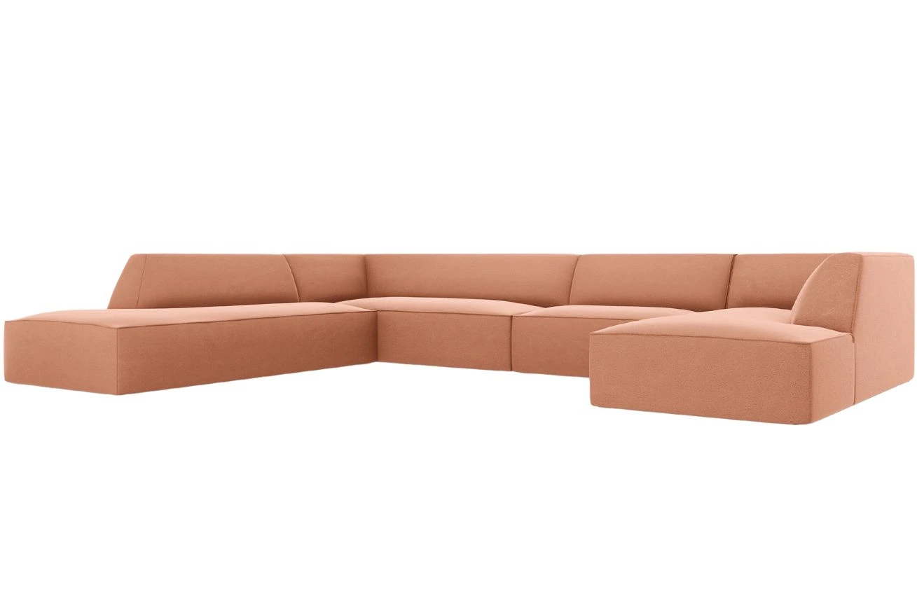 Micadoni Sametová rohová pohovka Ruby 366 cm