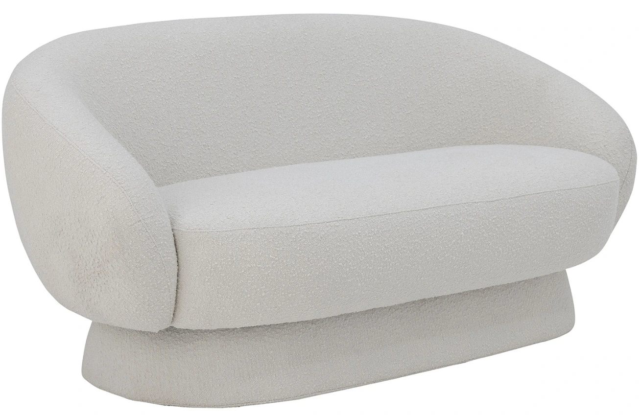 Bloomingville Bílá dvoumístná pohovka Ted 160 cm