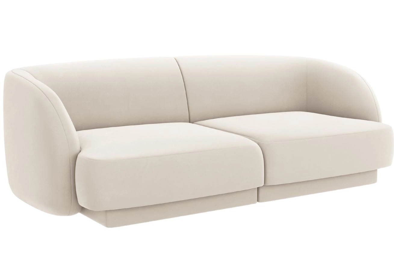 Micadoni Sametová pohovka Miley 180 cm