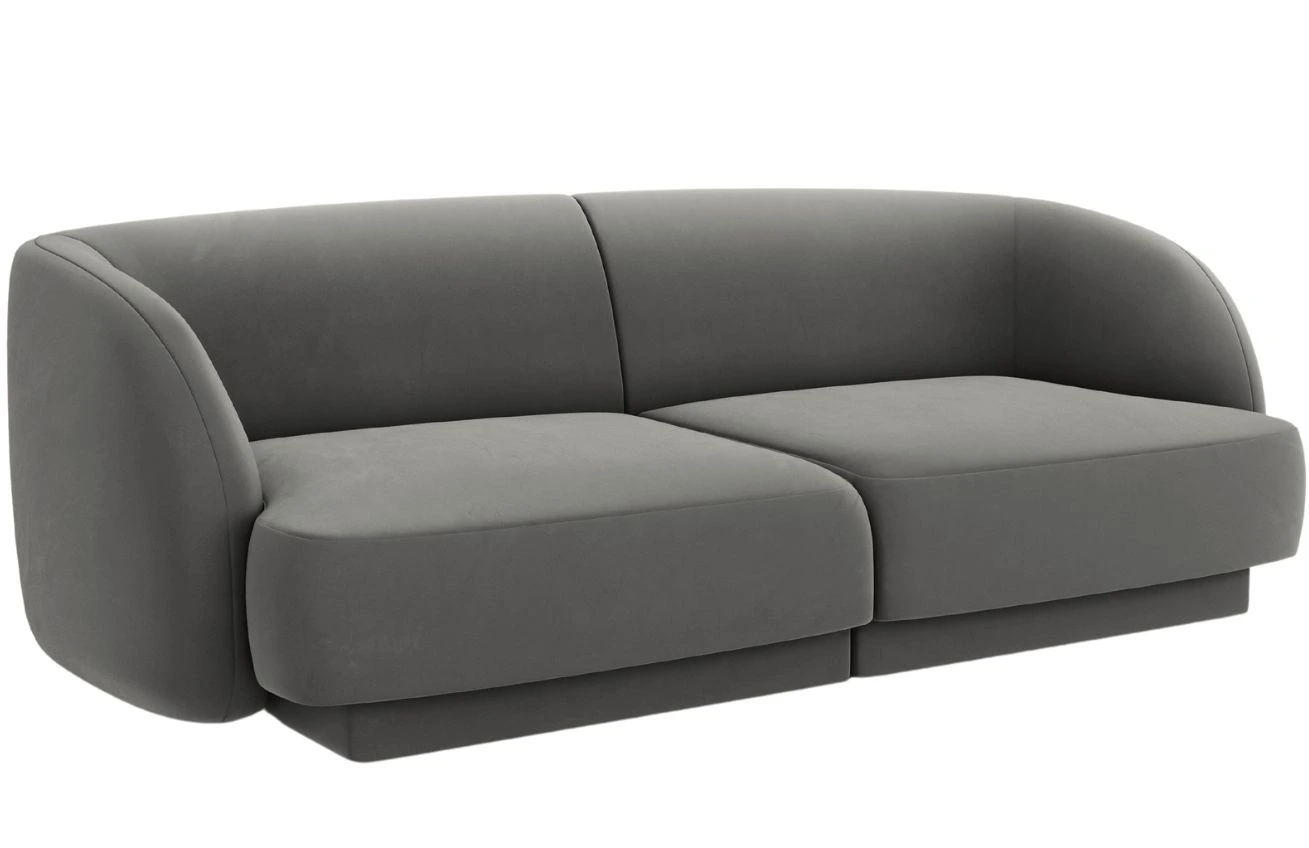 Micadoni Sametová pohovka Miley 180 cm