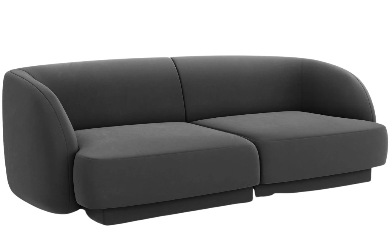 Micadoni Sametová pohovka Miley 180 cm