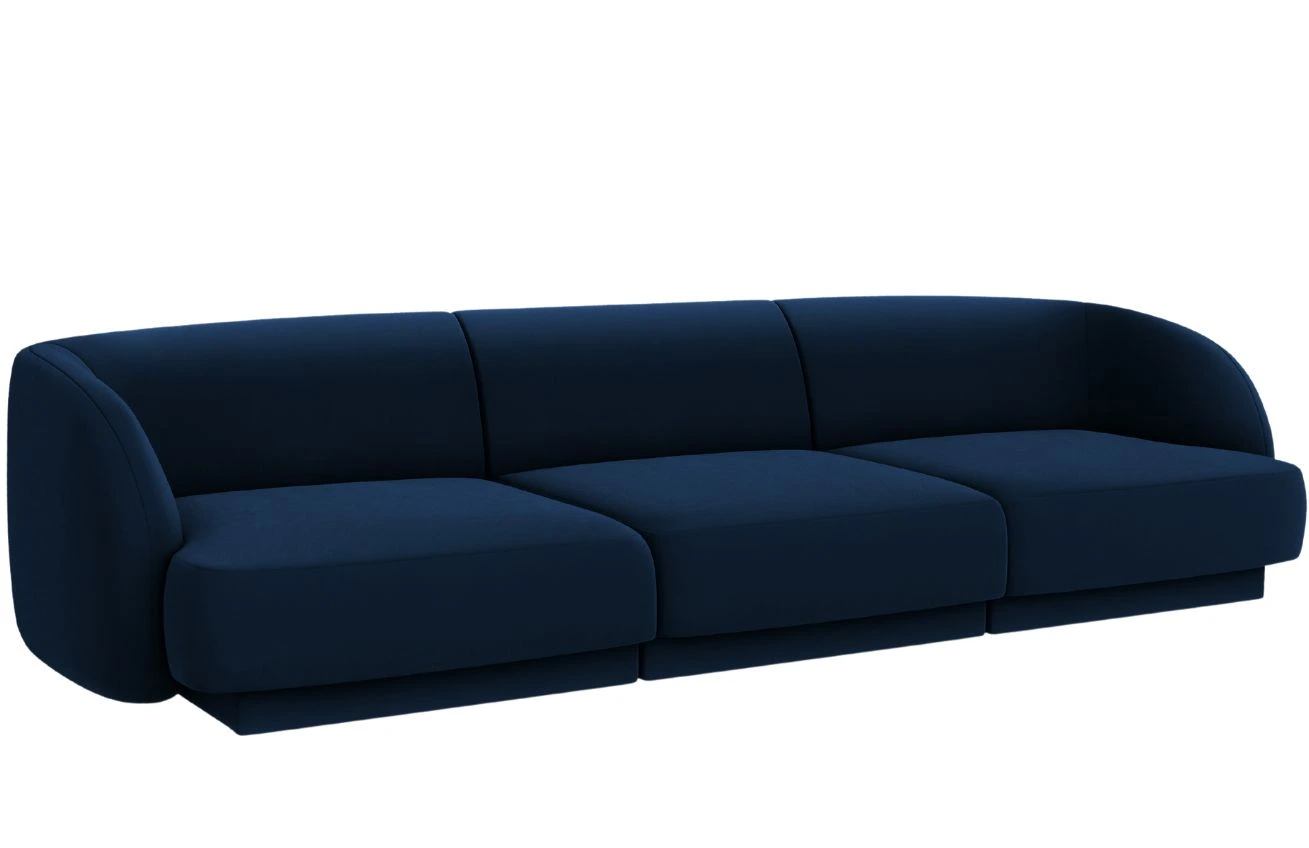 Micadoni Sametová pohovka Miley 255 cm