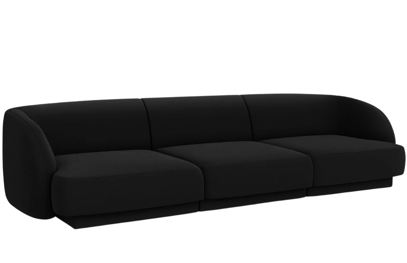 Micadoni Sametová pohovka Miley 255 cm