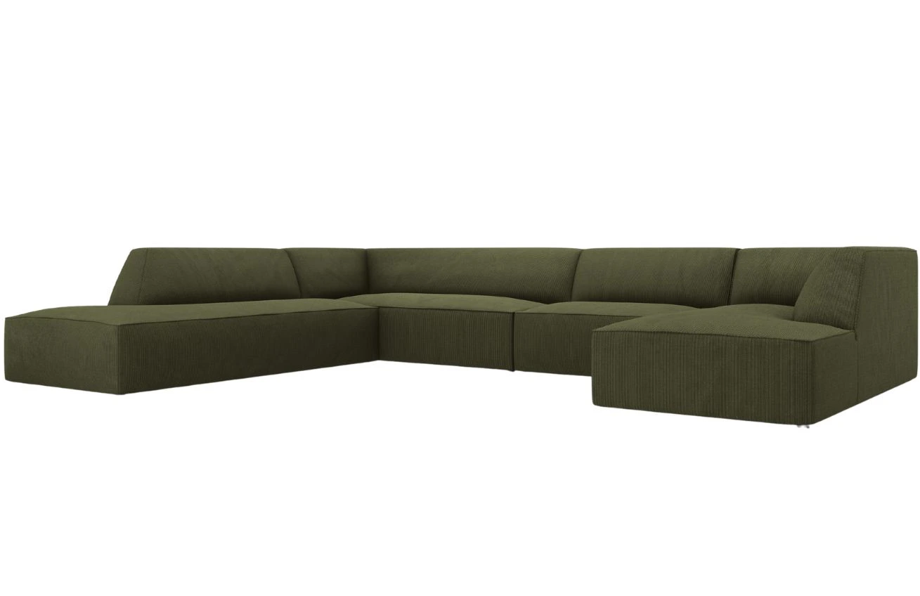 Micadoni Manšestrová rohová pohovka Ruby 366 cm