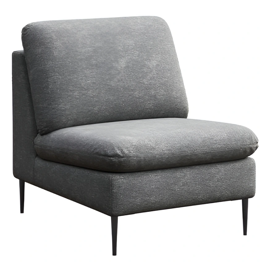 Rodier Světle šedé čalouněné křeslo Belle