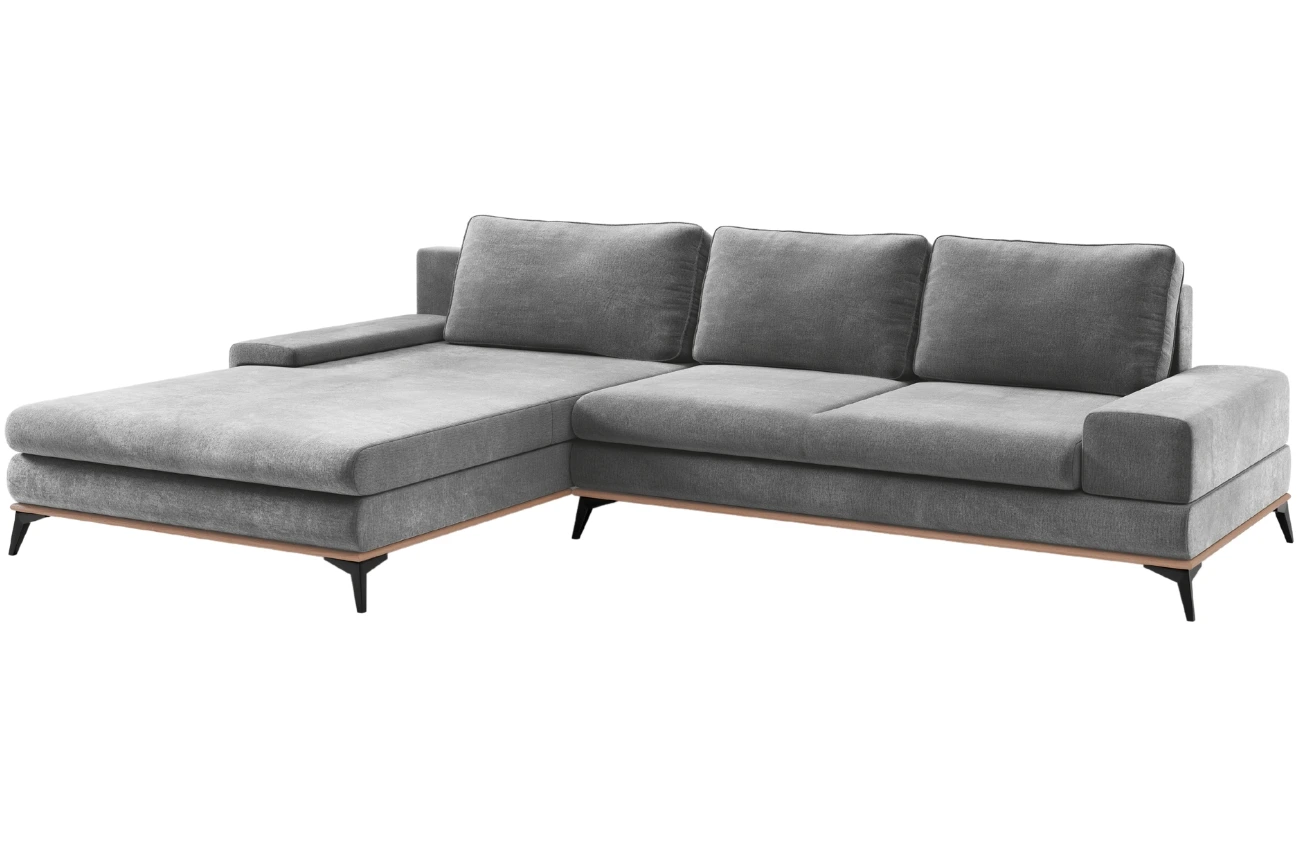 Windsor & Co Sametová rozkládací pohovka Astre 315 cm