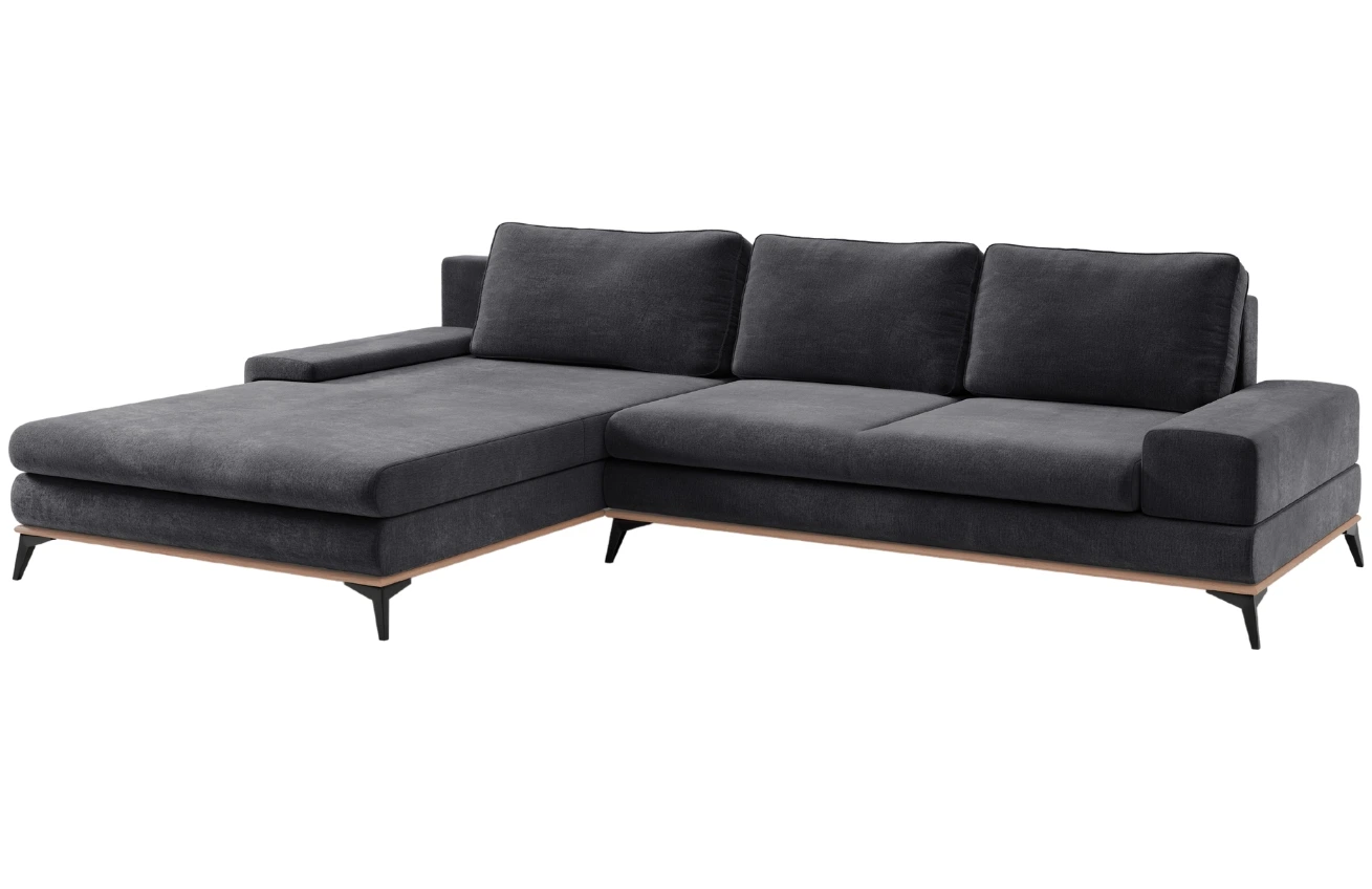 Windsor & Co Sametová rozkládací pohovka Astre 315 cm