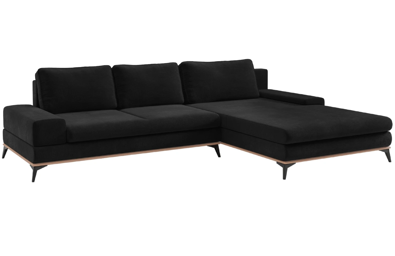 Windsor & Co Sametová rozkládací pohovka Astre 315 cm