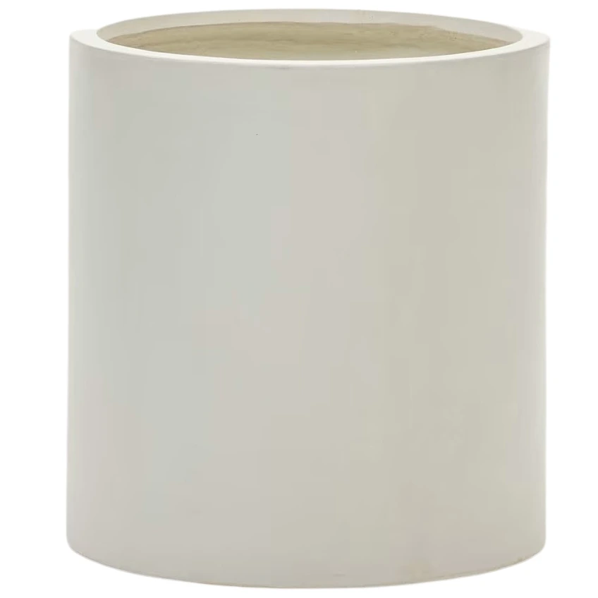 Kave Home Bílý cementový zahradní květináč Aiguablava 55 x 52 cm