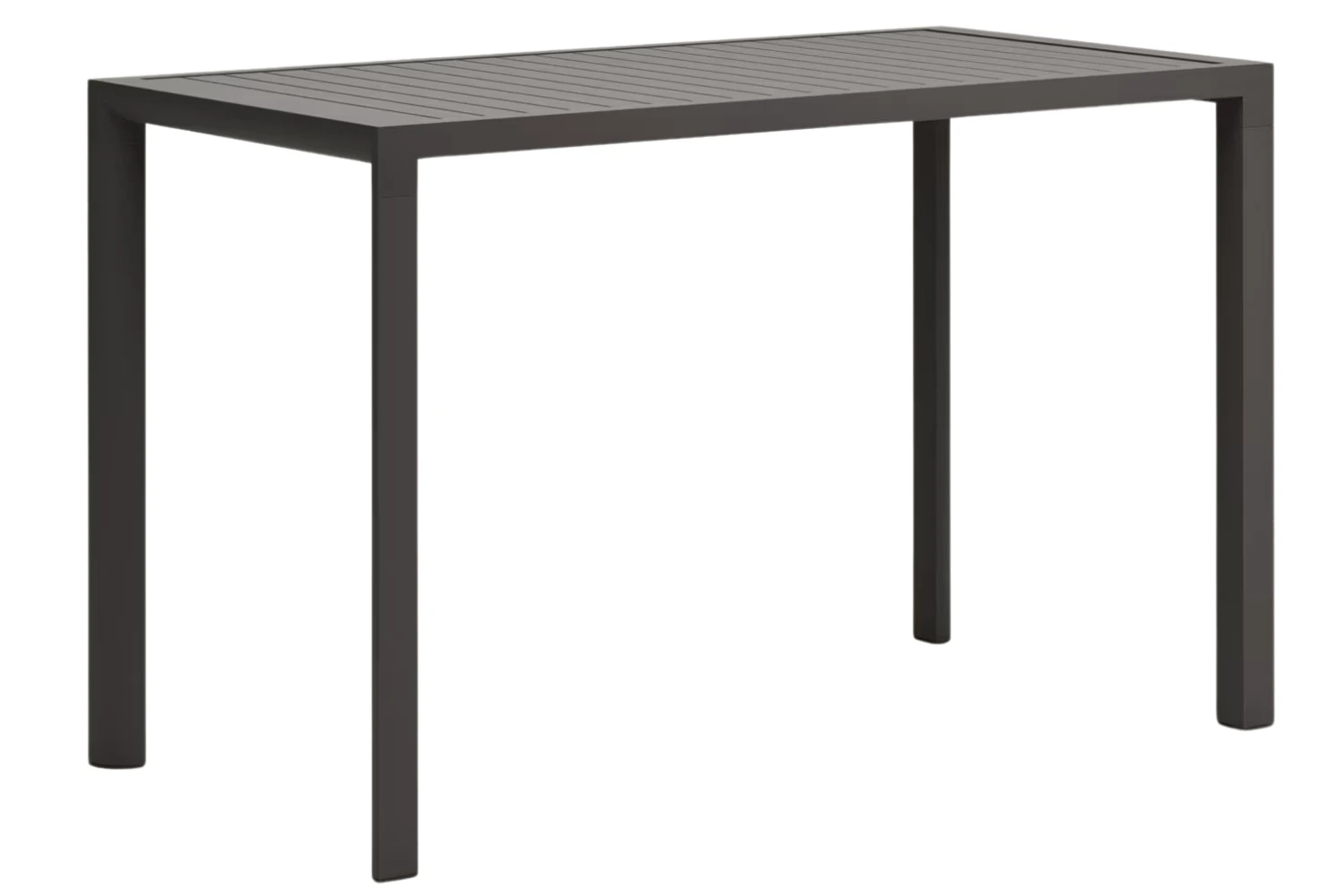 Šedý kovový zahradní barový stůl Kave Home Culip 150 x 77 cm