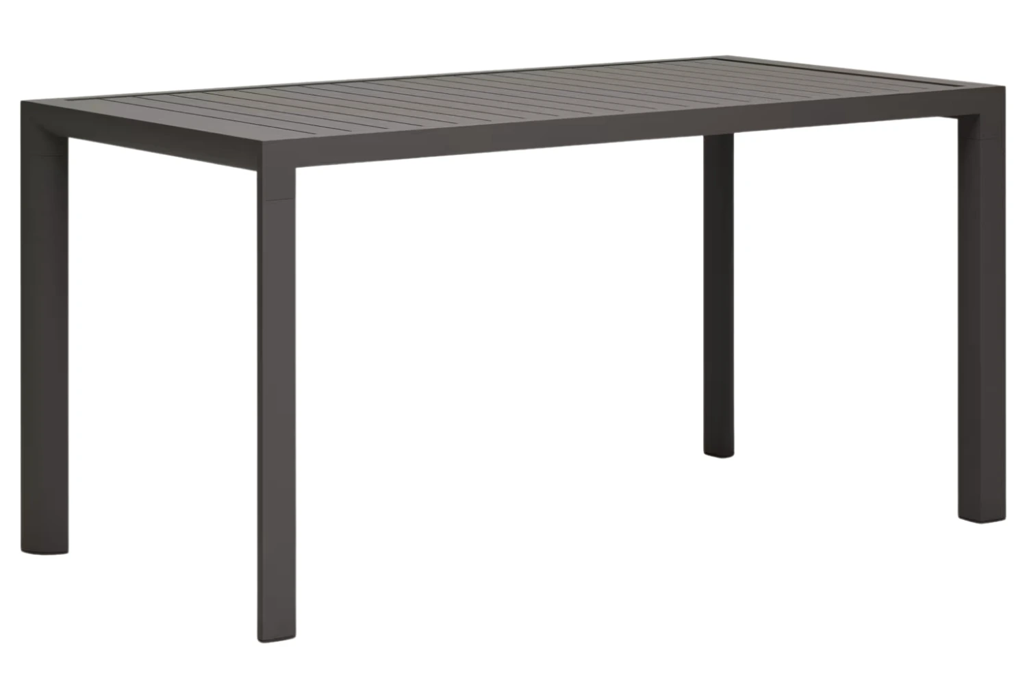 Šedý kovový zahradní jídelní stůl Kave Home Culip 150 x 77 cm