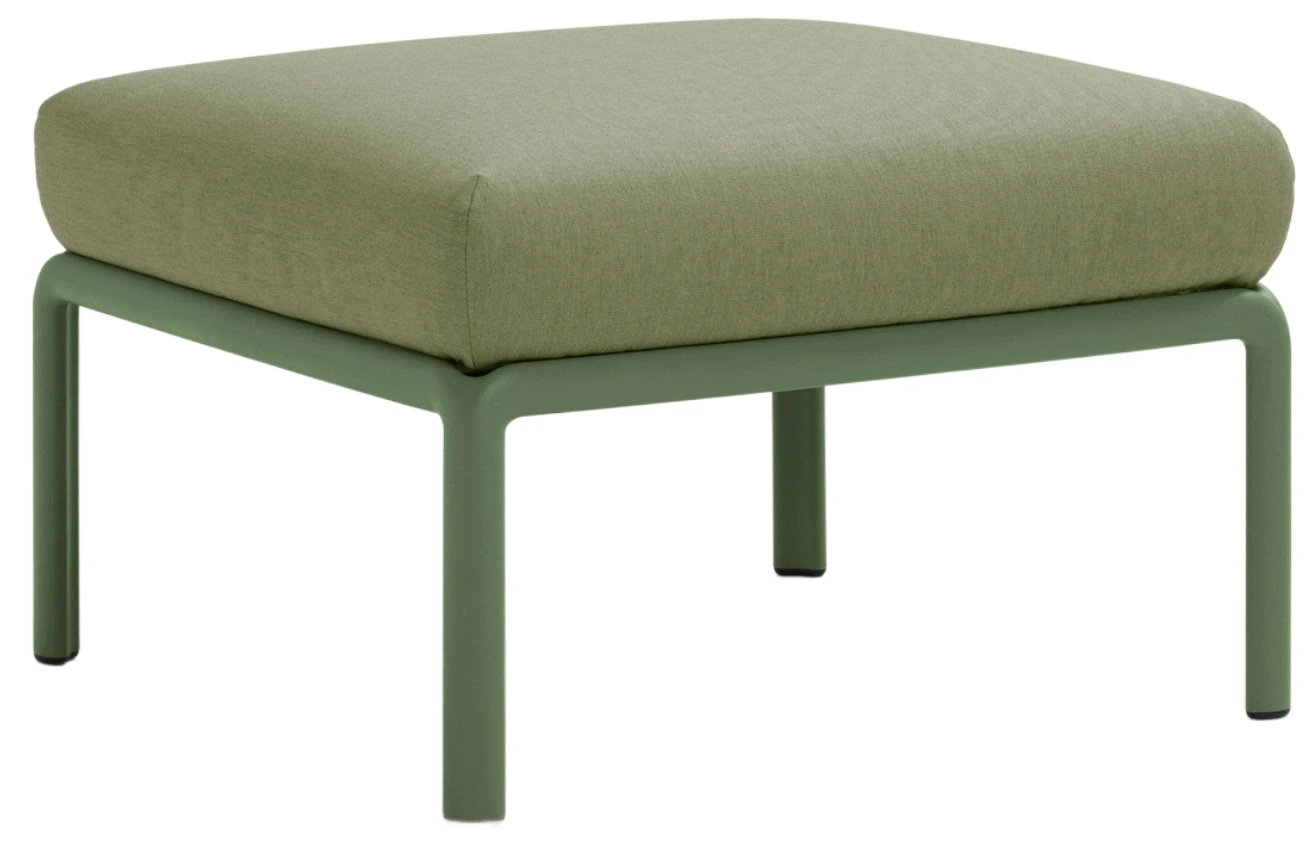 Nardi Zelená látková zahradní podnožka Komodo 72 x 72 cm