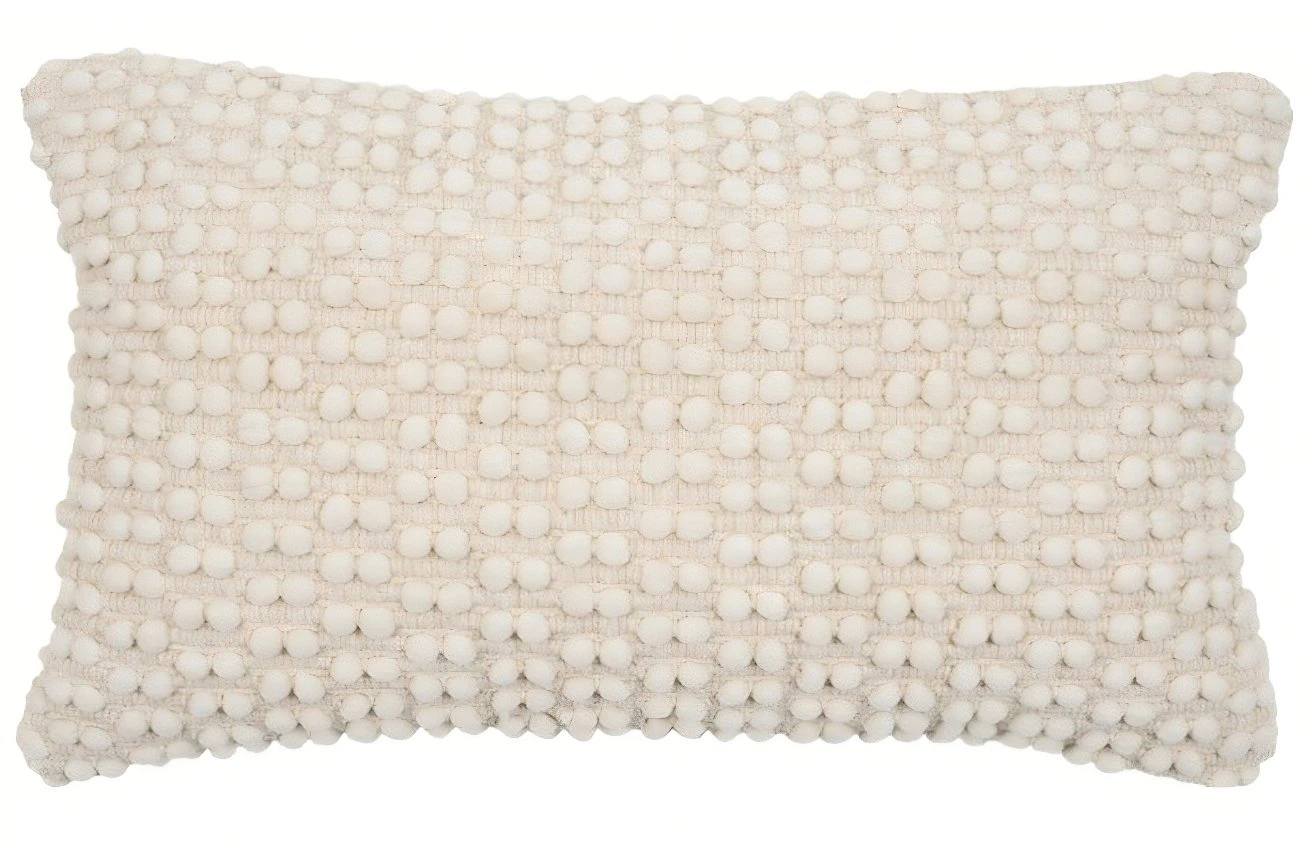 Bílý povlak na polštář Kave Home Mascarell 30 x 50 cm