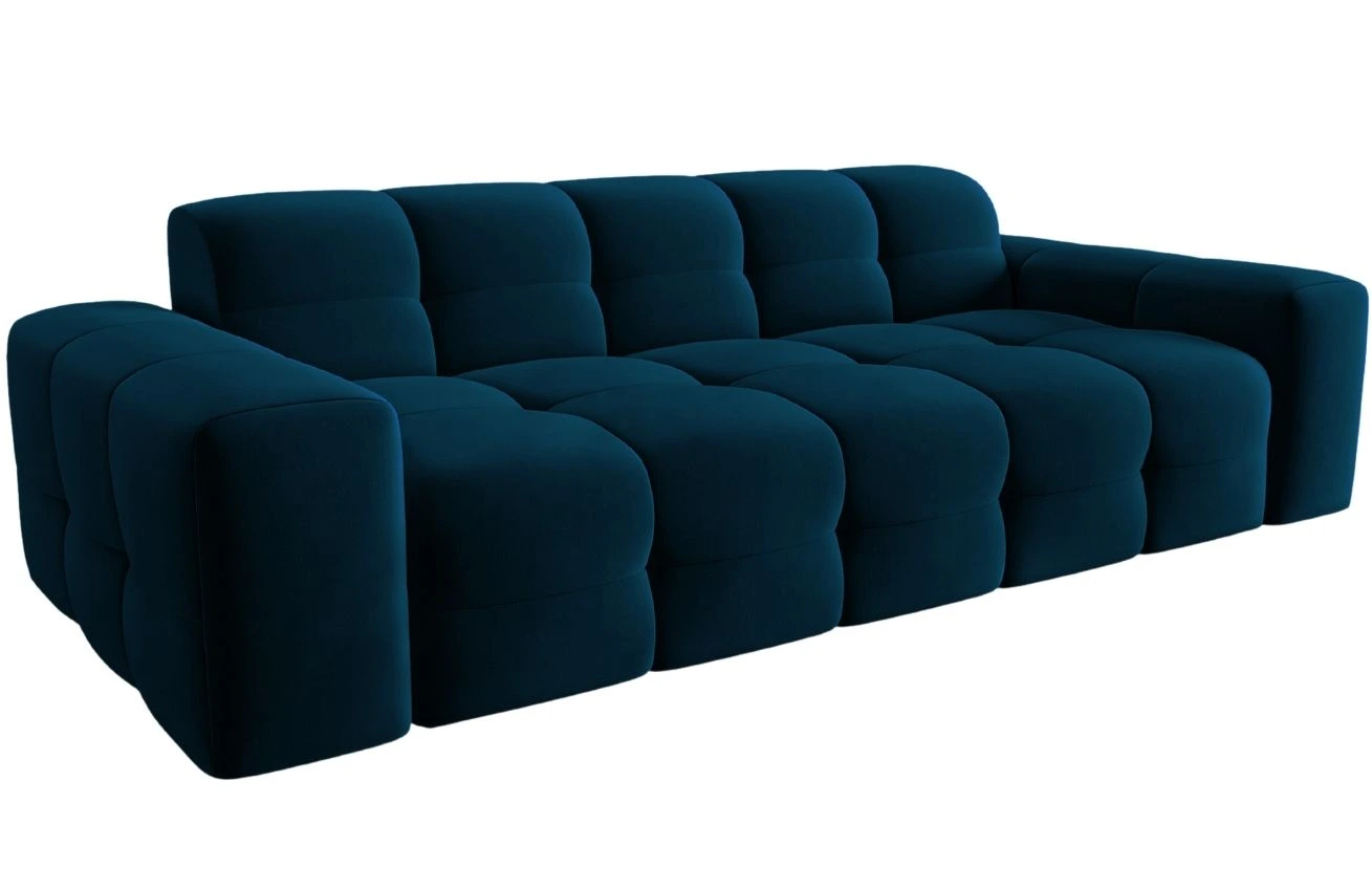 Micadoni Sametová pohovka Kendal 222 cm