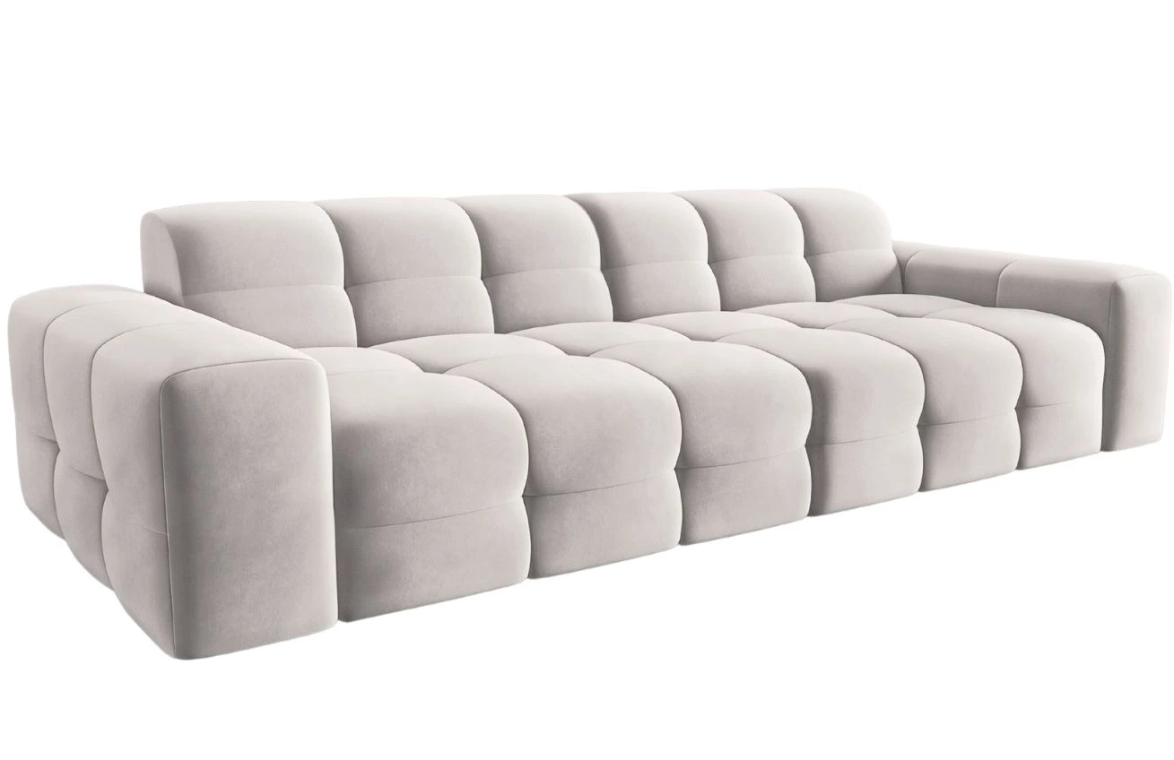 Micadoni Sametová pohovka Kendal 255 cm