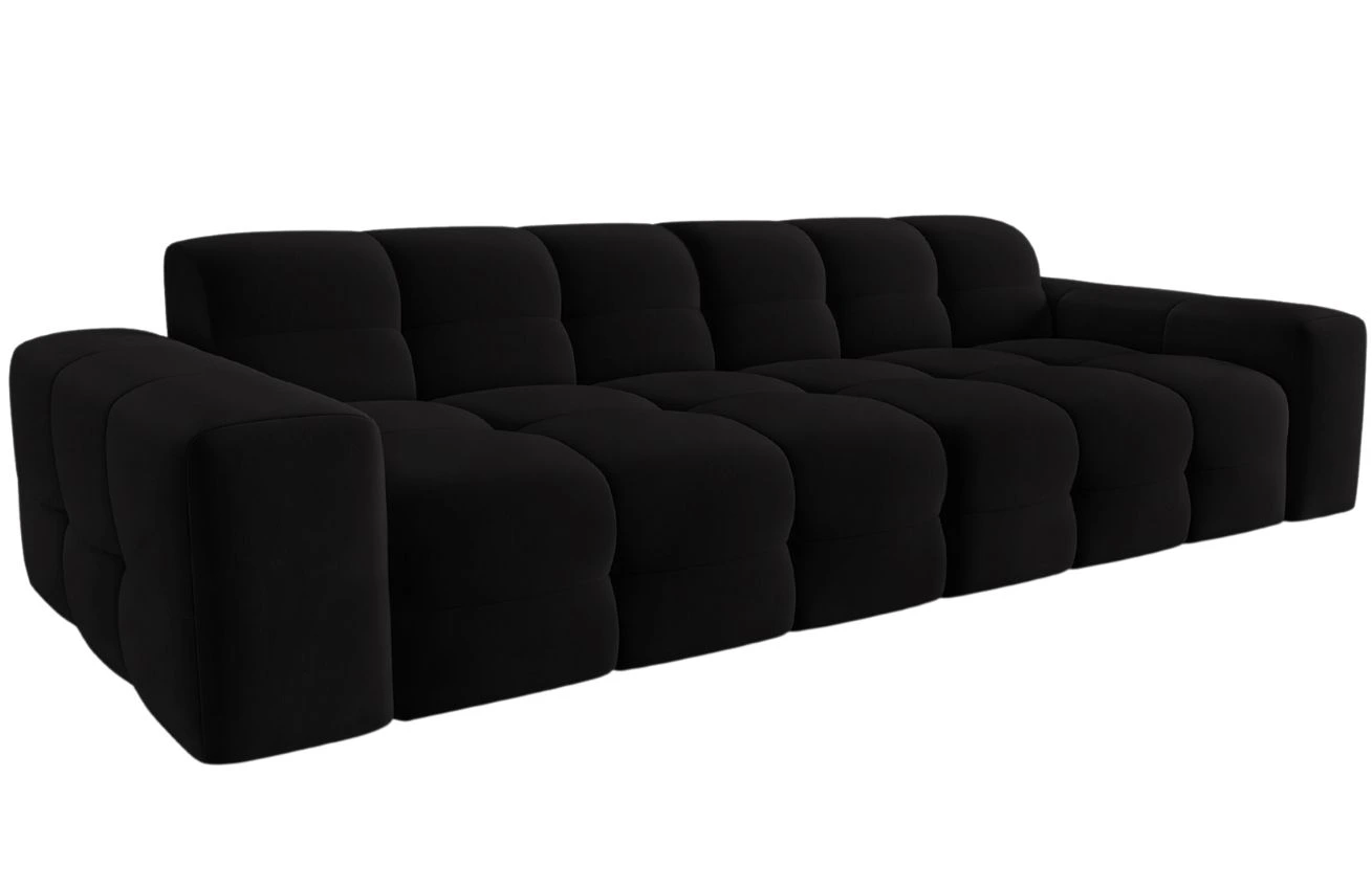 Micadoni Sametová pohovka Kendal 255 cm