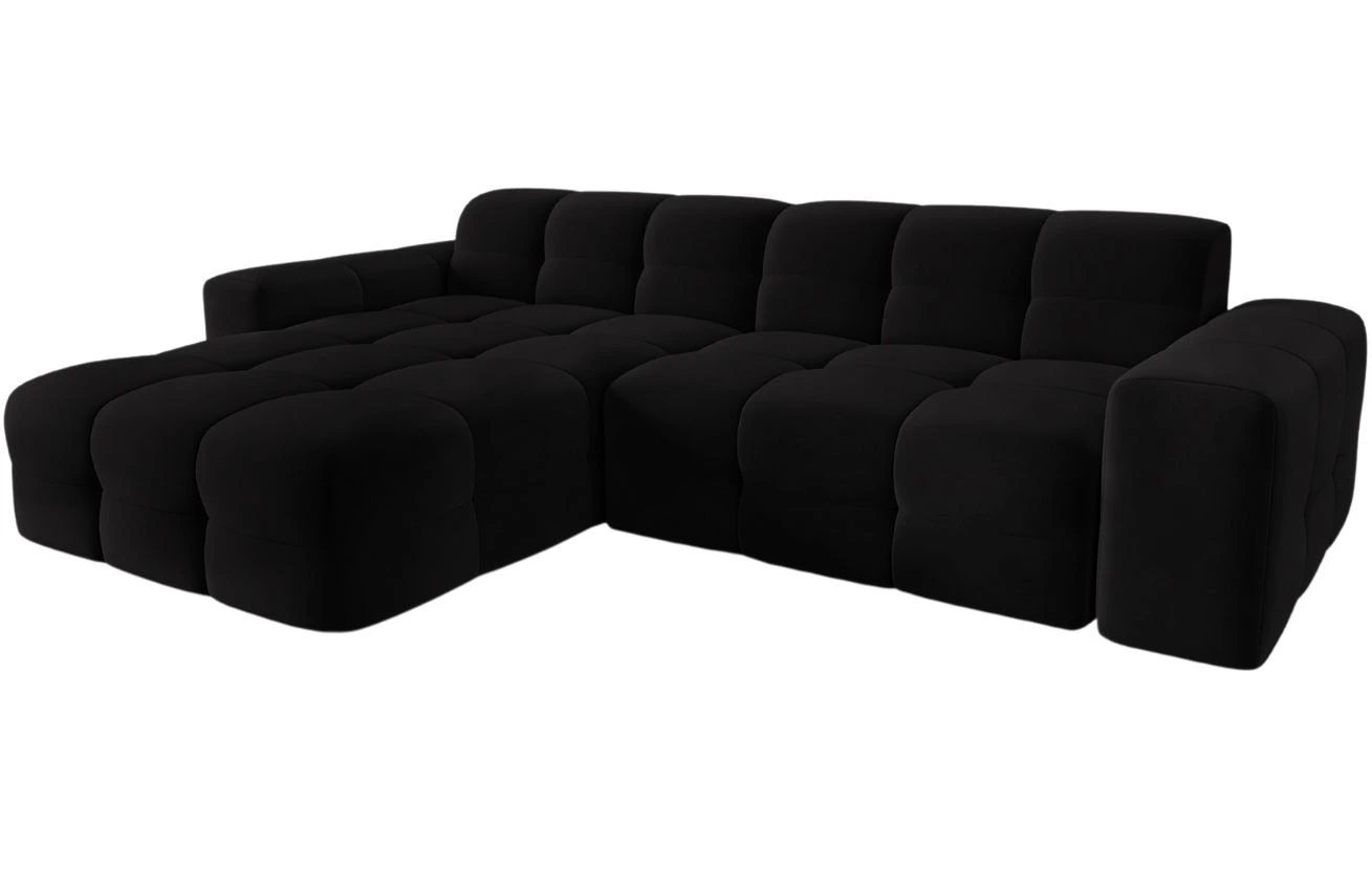 Micadoni Sametová rohová pohovka Kendal 256 cm