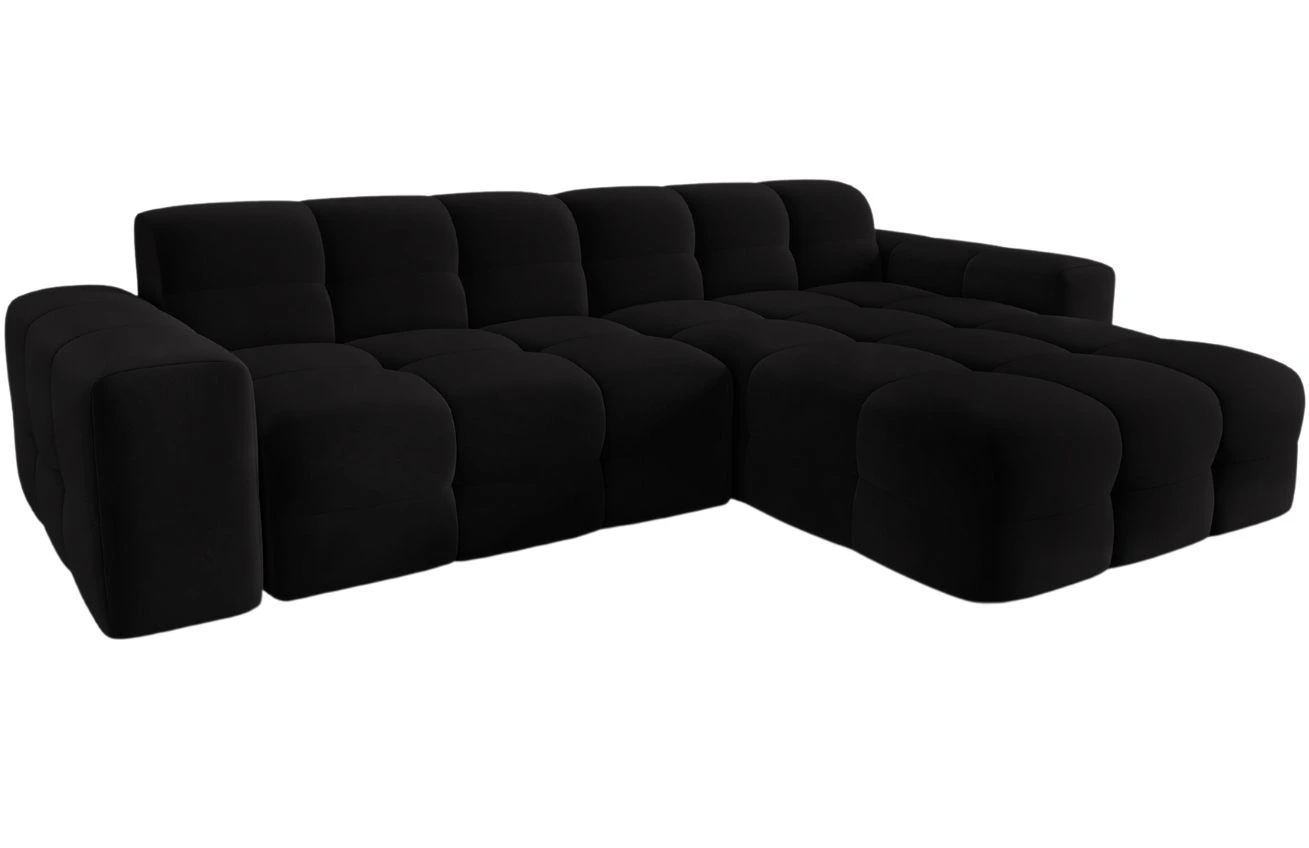 Micadoni Sametová rohová pohovka Kendal 256 cm