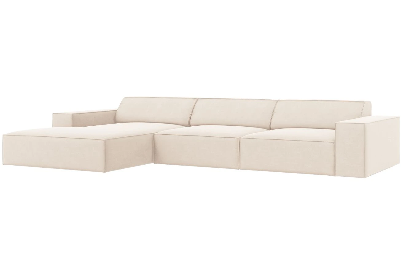 Micadoni Sametová rohová pohovka Jodie 284 cm