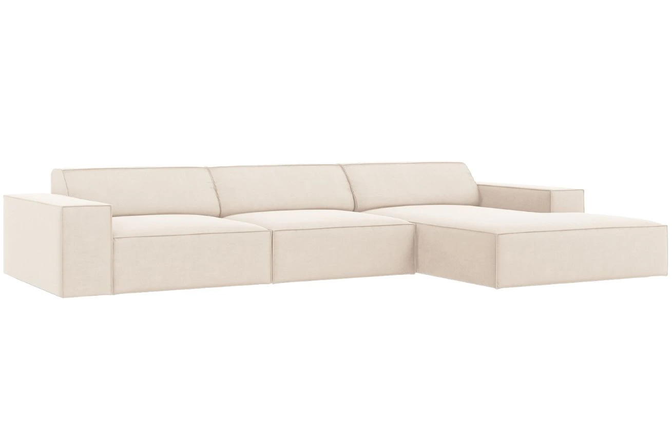 Micadoni Sametová rohová pohovka Jodie 284 cm