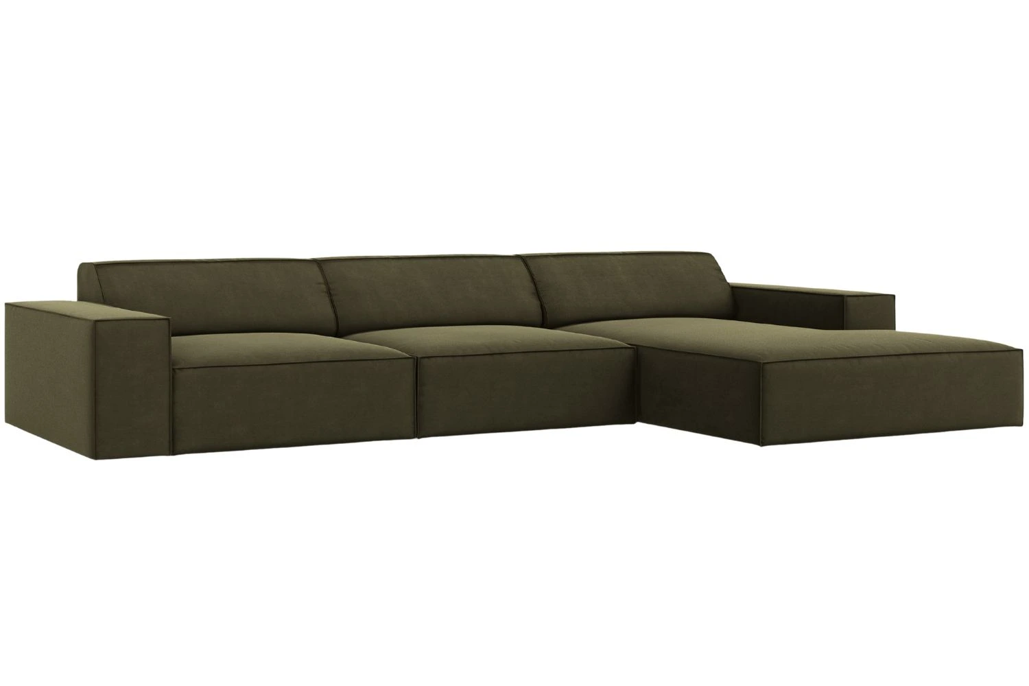 Micadoni Sametová rohová pohovka Jodie 284 cm