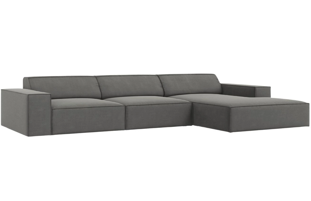 Micadoni Sametová rohová pohovka Jodie 284 cm