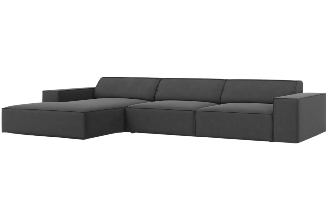 Micadoni Sametová rohová pohovka Jodie 284 cm