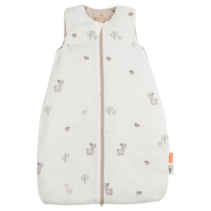 Béžový bavlněný dětský spací pytel Done by Deer Lalee 90 cm