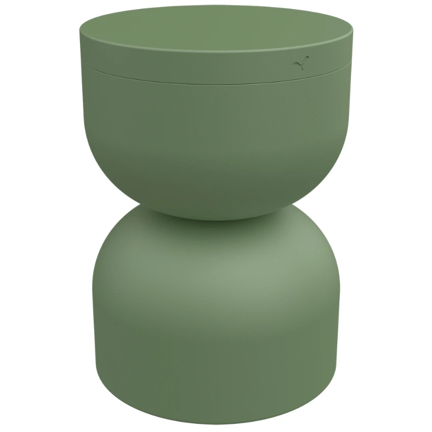 Kaktusově zelený hliníkový zahradní stolek Fermob Piapolo 32 cm