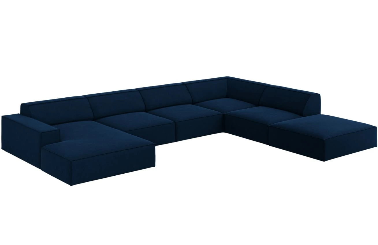 Micadoni Sametová rohová pohovka Jodie 364 cm