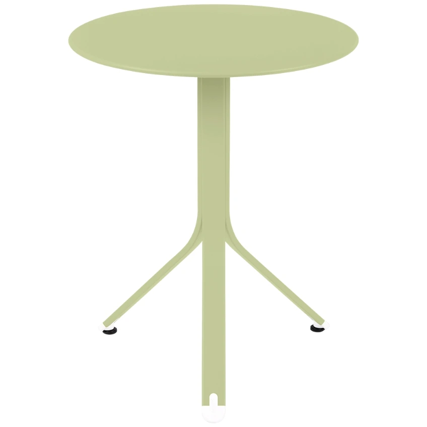 Světle zelený kovový stůl Fermob Rest'O Ø 60 cm