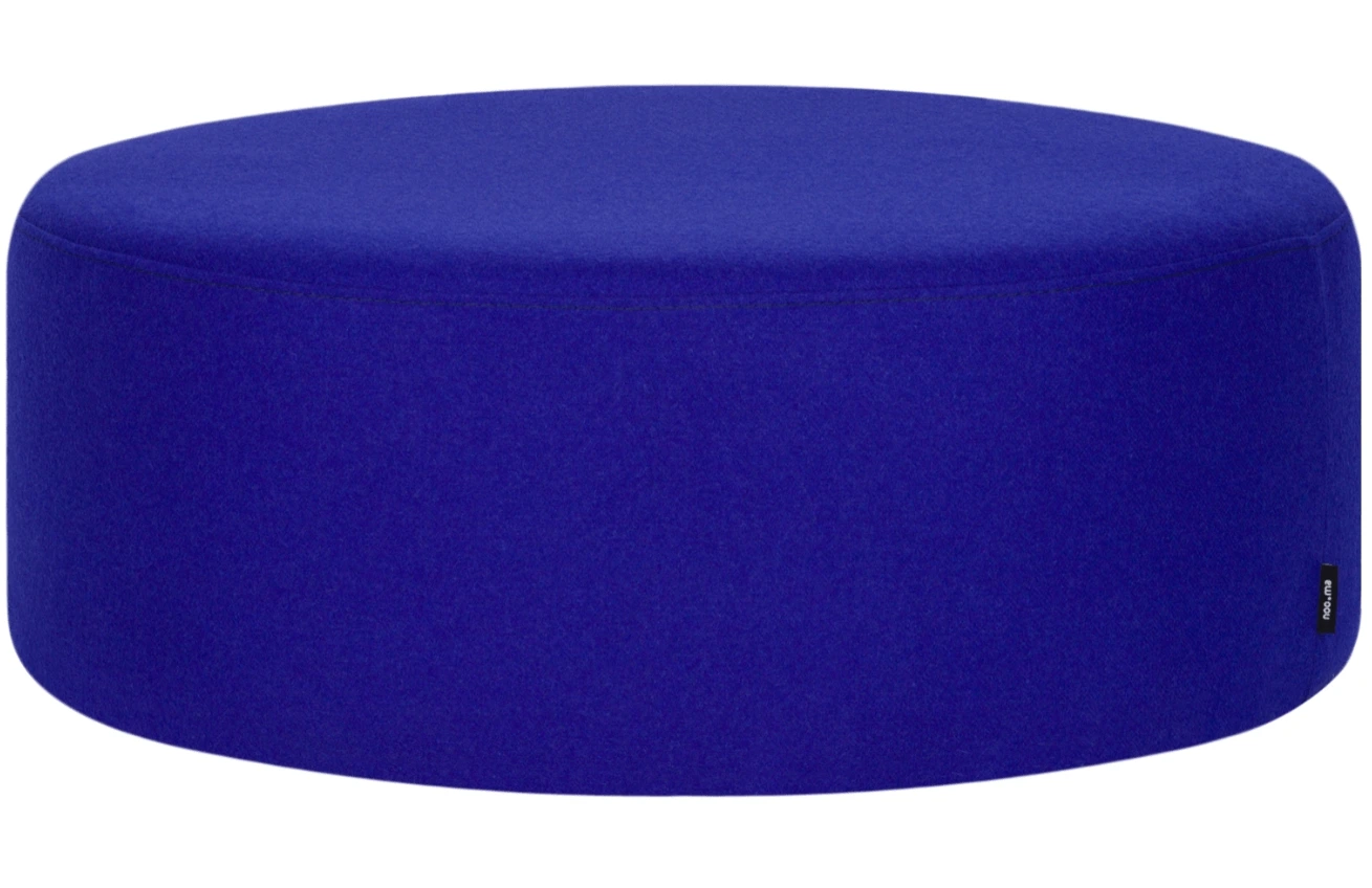 noo.ma Modrý vlněný puf Folk 70 cm