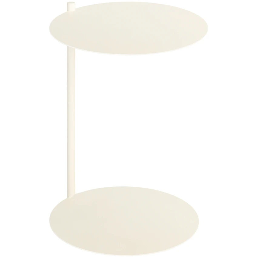 noo.ma Béžový kovový odkládací stolek Ande 40 cm