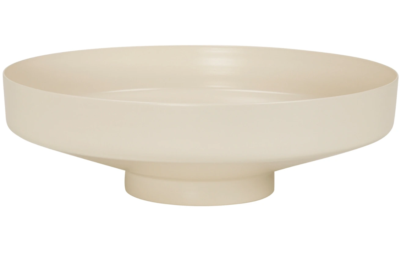 noo.ma Béžová kovová miska Vilu 26 cm